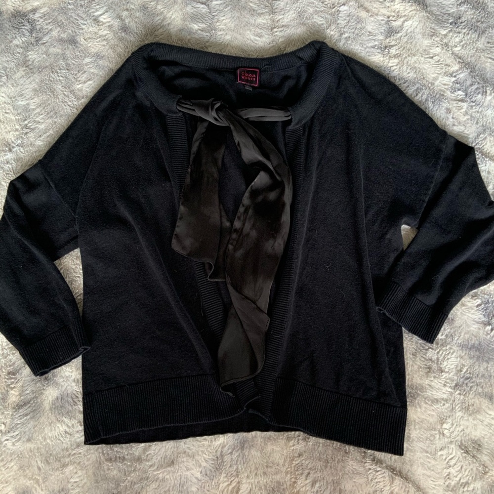 ⭐️Black Tie Cardigan